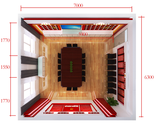 北京朝阳外语小学——党建会议室